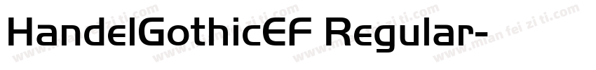 HandelGothicEF Regular字体转换